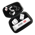 Power Bank Travel Kit with Mini Speaker and Earbuds
